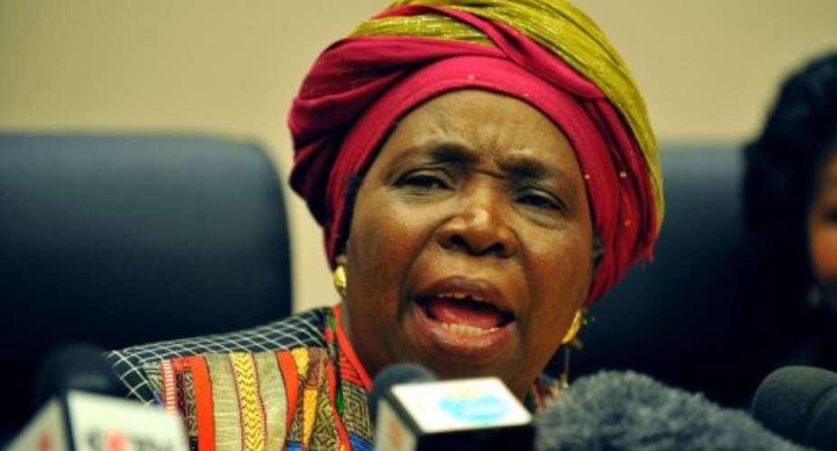 The African Unions top executive Nkosazana Dlamini-Zuma.  By Simon Maina (AFP/File)