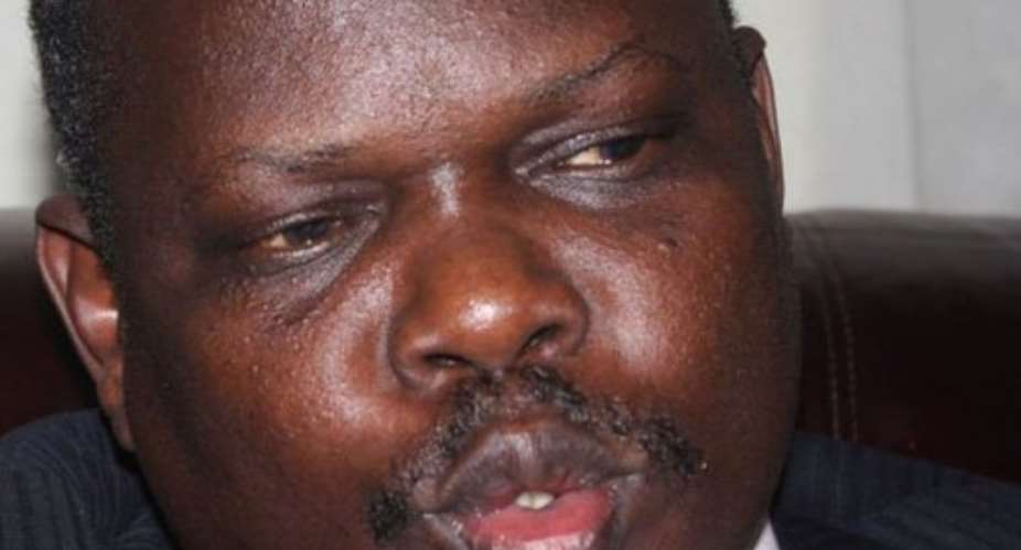 Pagan Amum, South Sudan's chief negotiator, briefs journalists.  By  AFP