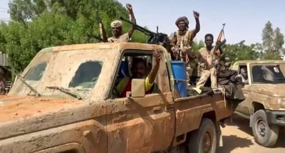 Sudanese paramilitary Rapid Support Forces RSF fighters, who emerged from the Janjaweed milita of Dafur, are fightin in the capital Khartoum.  By - Rapid Support Forces RSFAFP
