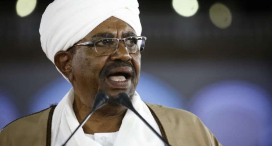 Sudanese President Omar al-Bashir has faced weeks of protest against his three-decade rule.  By ASHRAF SHAZLY AFP