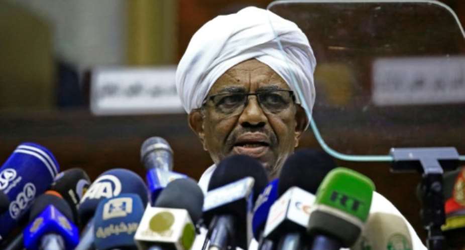 Sudanese President Omar al-Bashir hit out at alleged efforts to block his country from foreign markets.  By ASHRAF SHAZLY AFPFile