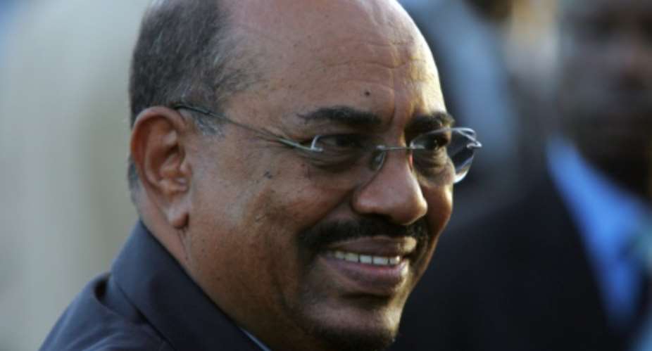 Sudanese President Omar al-Bashir is seen arriving at the Dakar airport in 2008.  By GEORGES GOBET AFPFile