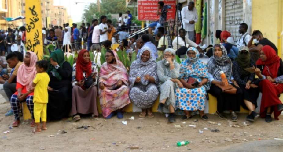 Sudanese protesters gather in the capital Khartoum on July 5, the latest in a series of rallies since an October military coup.  By - AFP