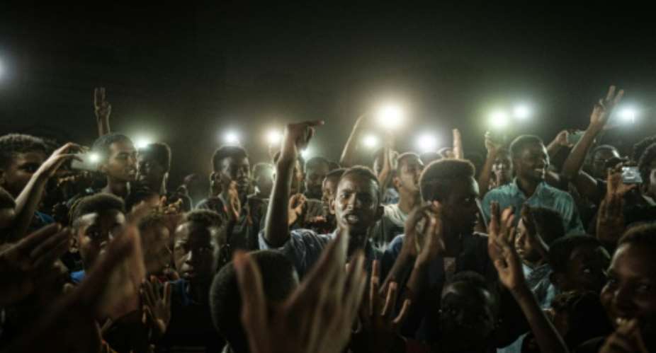 Sudanese protesters have been demanding civilian rule.  By Yasuyoshi CHIBA AFP