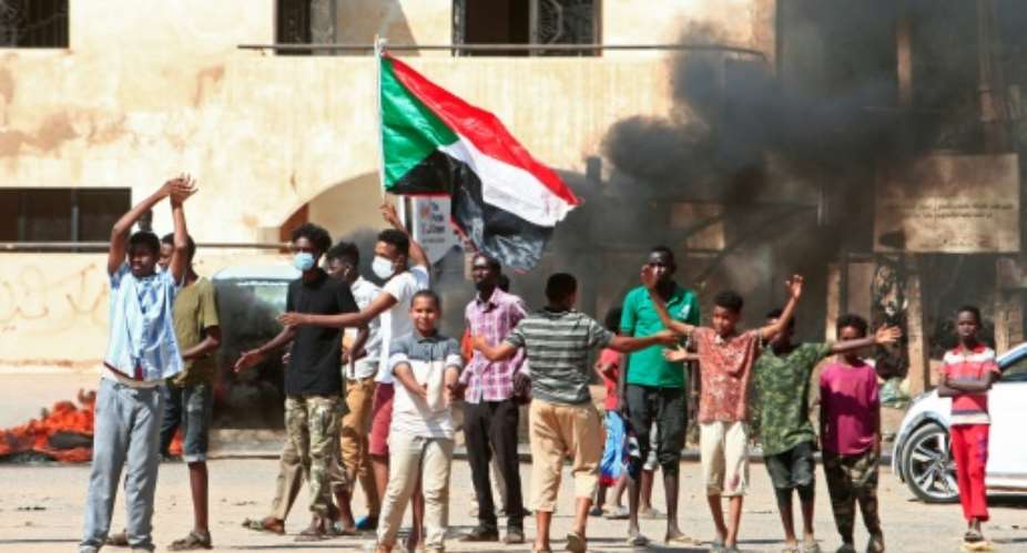 Sudanese protesters take to the streets against a worsening economic crisis and to demand justice for people killed during past demonstrations that toppled president Omar al-Bashir.  By Ebrahim HAMID AFP