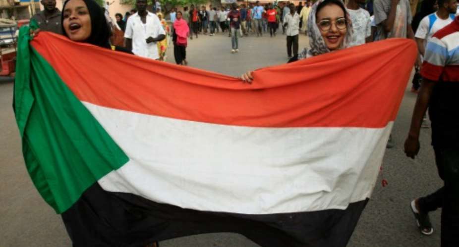 Sudanese women have been at the forefront of the protests.  By Ebrahim Hamid AFP