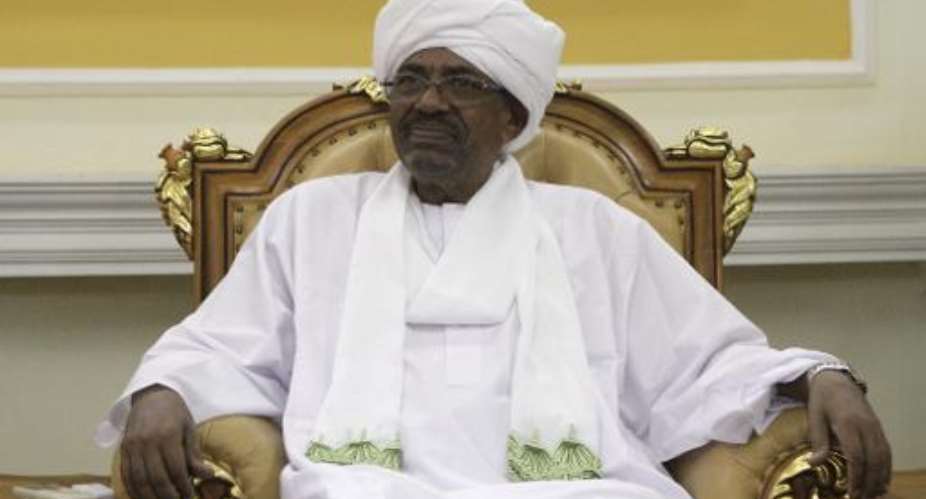 Sudanese President Omar al-Bashir, pictured here in September, has submitted his candidacy for reelection in an April 13 vote widely expected to hand him another five-year term.  By Ashraf Shazly AFPFile
