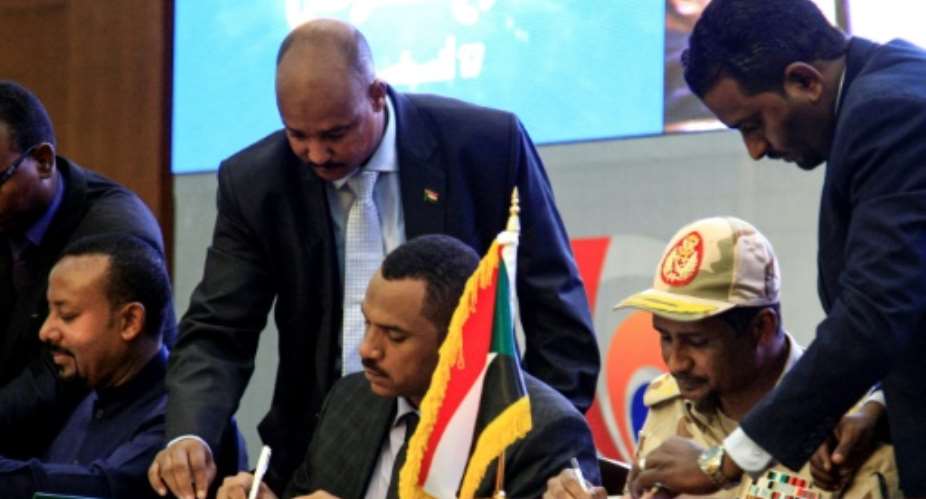 Sudan's protest movement signed a landmark power-sharing agreement with the ruling generals on Saturday but the promised transition to civilian rule has already got off to a bumpy start.  By Ebrahim HAMID AFPFile