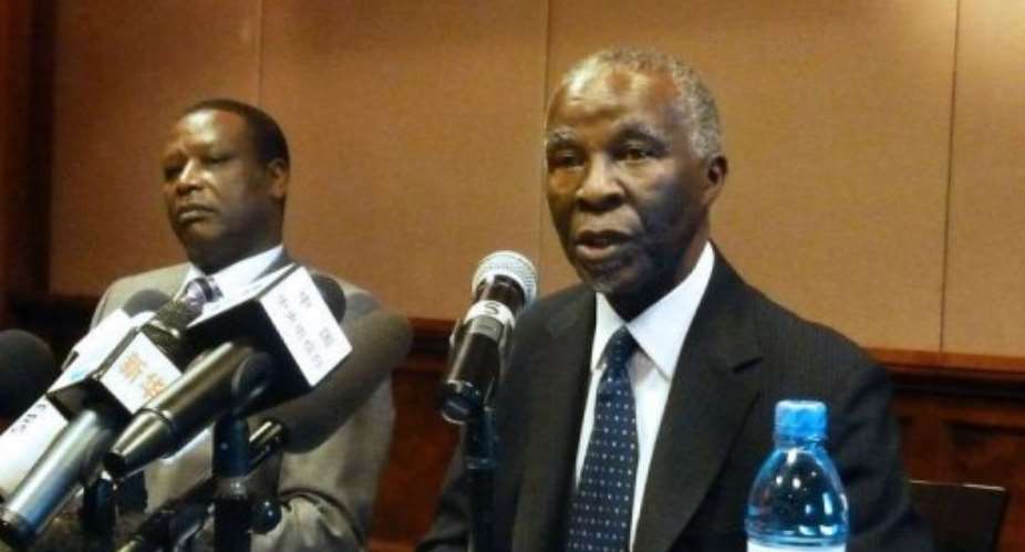 African Union mediator Thabo Mbeki met with Sudan's Omar al-Bashir.  By Jenny Vaughan AFPFile