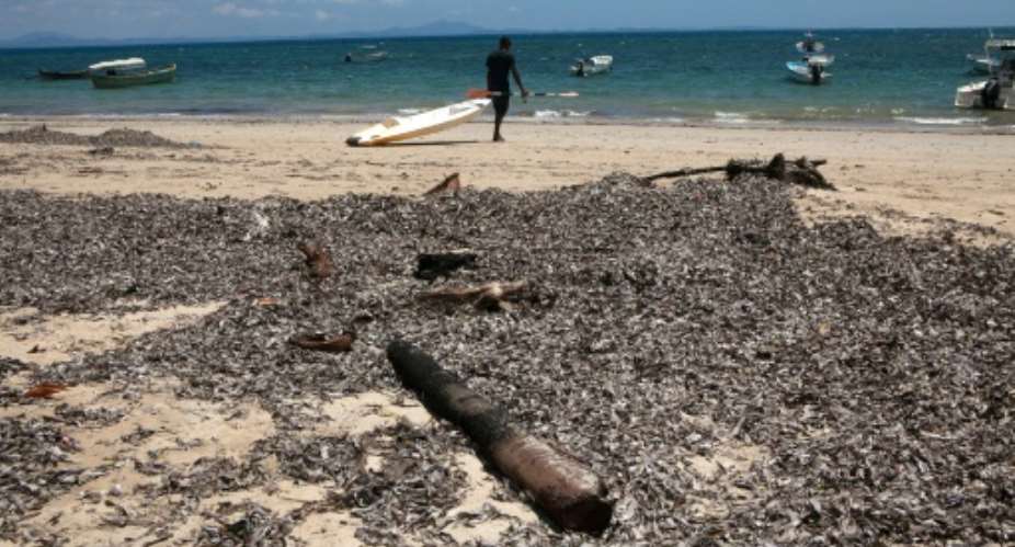 A picture taken on October 4, 2013 shows the beach of Ambatoloaka at Nosy-Be, where a mob lynched on October 3, 2013 two Europeans and a local man.  By Rijasolo AFPFile