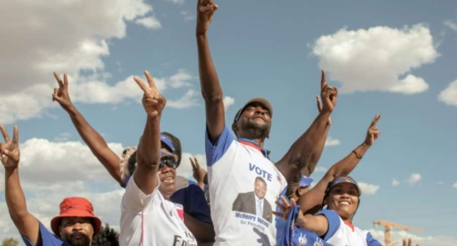 SWAPO's historic challenger, the Popular Democratic Party PDM, is overshadowed by its affiliation with apartheid South Africa before independence, which continues to deter voters.  By GIANLUIGI GUERCIA AFPFile