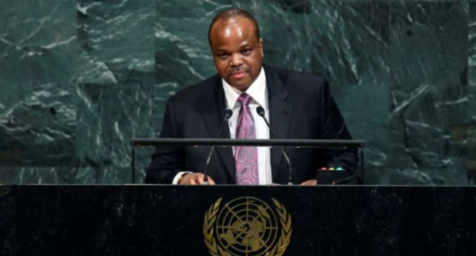 Swazilands King Mswati III has been criticsed for his lavish lifestyle.  By Jewel SAMAD AFPFile