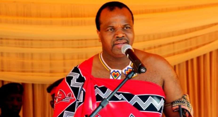 Swaziland's King Mswati III.  By Jinty Jackson AFPFile