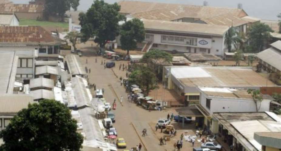 Downtown Bangui, the city where Mararv and his employees are being held after being charged with the murders.  By Desirey Minkoh AFPFile