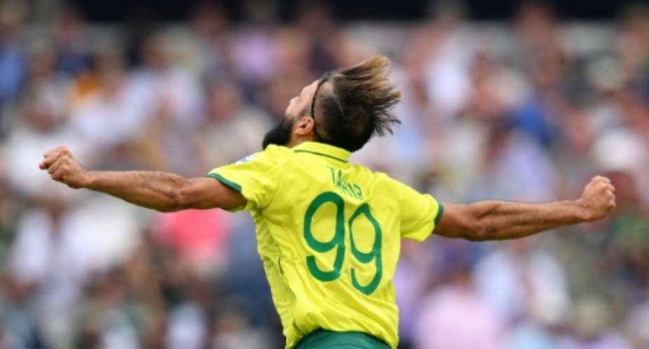 Tahir is well-known for his emotional celebrations.  By SAEED KHAN AFPFile