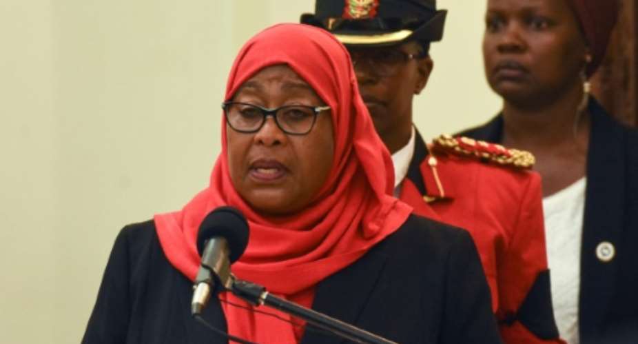 Tanzanian President Samia Suluhu Hassan took over last month from John Magufuli, who downplayed the scale of the Covid pandemic.  By STR AFP