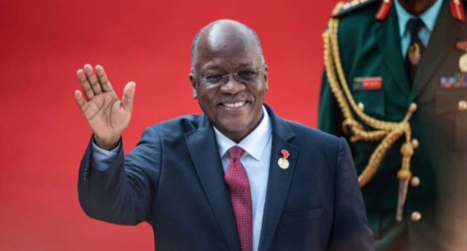 Tanzania's president has lauded a governor who caused outrage by caning 14 schoolchildren, saying he should have done more; Tanzanian President John Pombe Magufuli is pictured May 25, 2019.  By Michele Spatari AFP