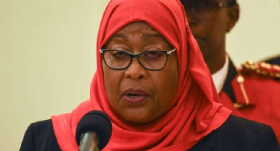 Tanzania's President Samia Suluhu Hassan will launch the vaccination campaign.  By STR AFPFile