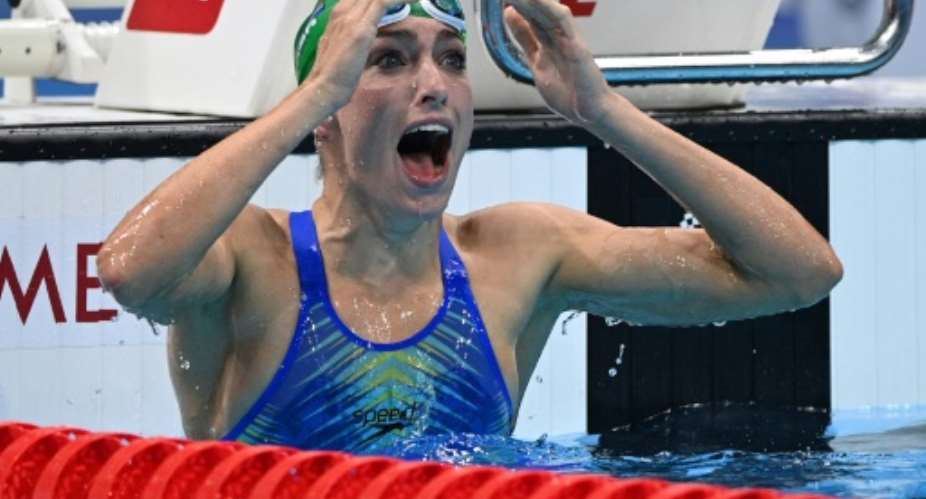 Tatjana Schoenmaker smashed a world record and won South Africa's first Olympic swimming gold medal for 25 years.  By Oli SCARFF AFP