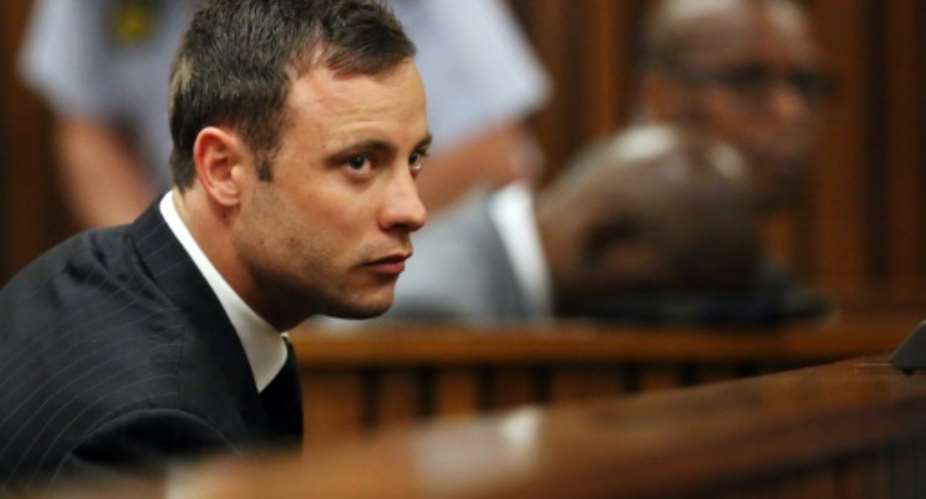 Oscar Pistorius was found guilty last year of culpable homicide over the killing of his girlfriend, Reeva Steenkamp, in 2013.  By Siphiwe Sibeko PoolAFPFile