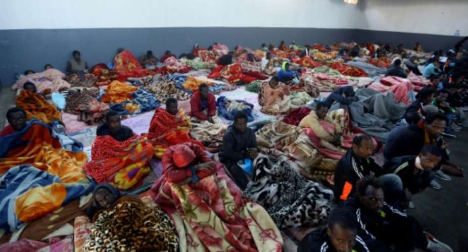 Tens of thousands of migrants are in detention camps in Libya, where authorities are accused of abusing them.  By Mahmud TURKIA AFPFile