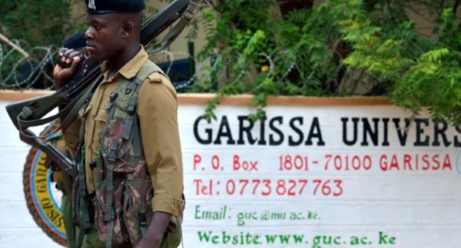 The 2016 attack on Garissa university in Kenya was claimed by Shabaab insurgents.  By TONY KARUMBA AFPFile