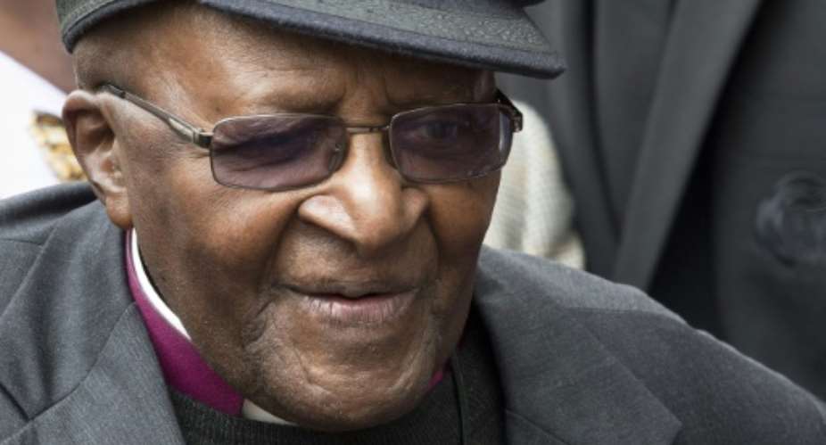 The 88-year retired archbishop was hospitalised in Cape Town on Wednesday for a infection.  By RODGER BOSCH AFPFile