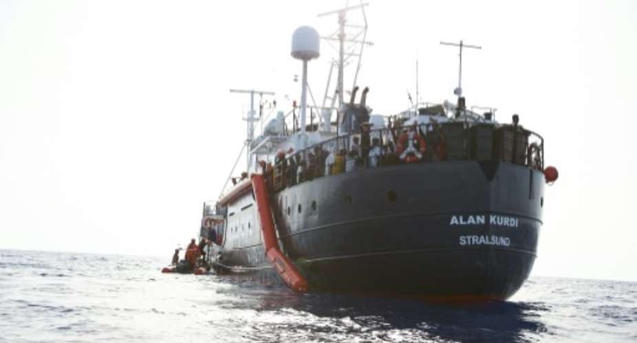 The Alan Kurdi has rescued hundreds of migrants shipwrecked in the Mediterranean.  By Fabian Heinz sea-eye.orgAFPFile