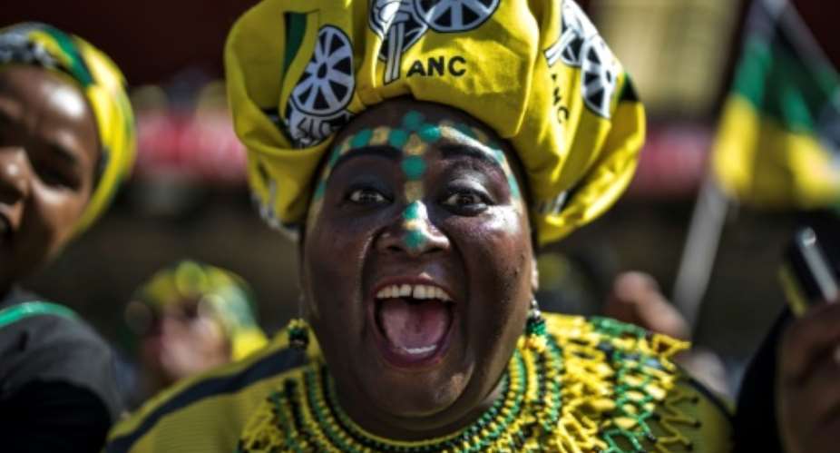 The ANC won 2009 elections by 65.9 percent and Zuma became the first Zulu president.  By MARCO LONGARI AFPFile
