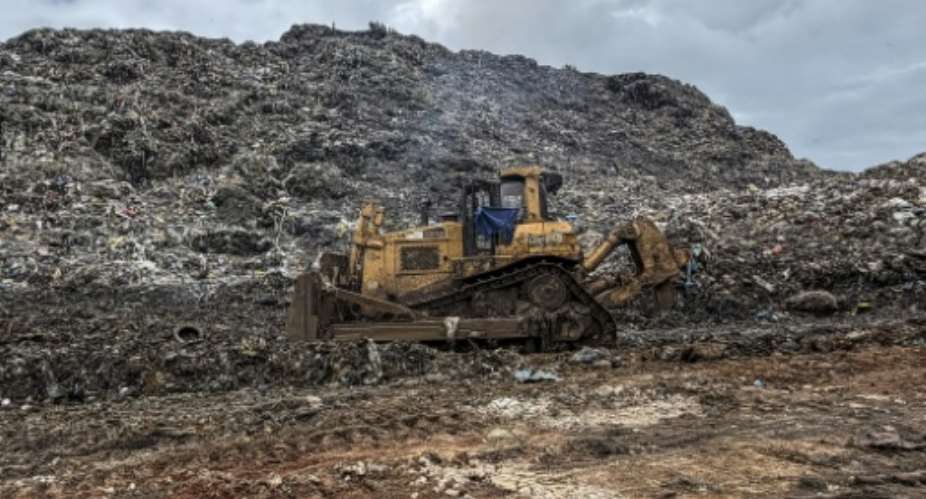 The authorities say they plan to clear the whole site of rubbish and transform it into an urban park.  By - (AFP)