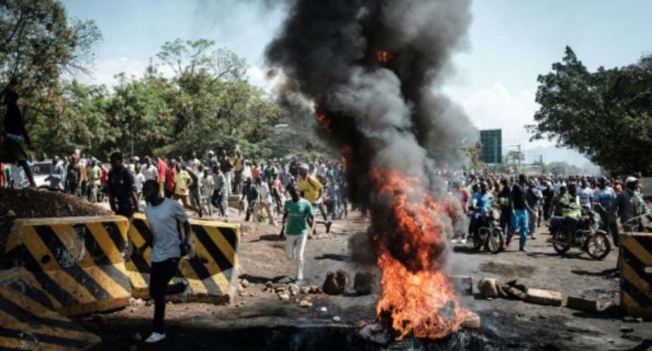 The ban on protests came a day after opposition supporters in Kisumu blocked streets and burned tyres. Several people were injured in clashes with police.  By YASUYOSHI CHIBA AFP