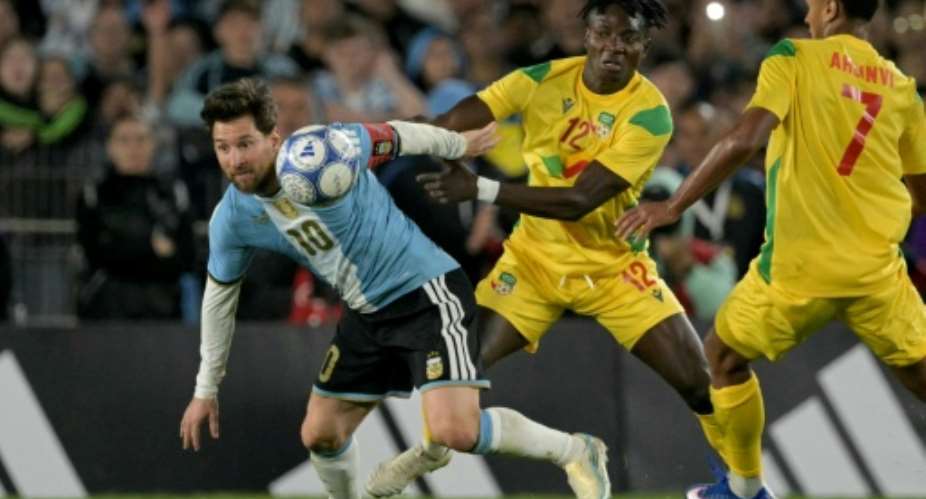 The Benin teams flight to Argentina took not hours but days.  By JUAN MABROMATA (AFP)