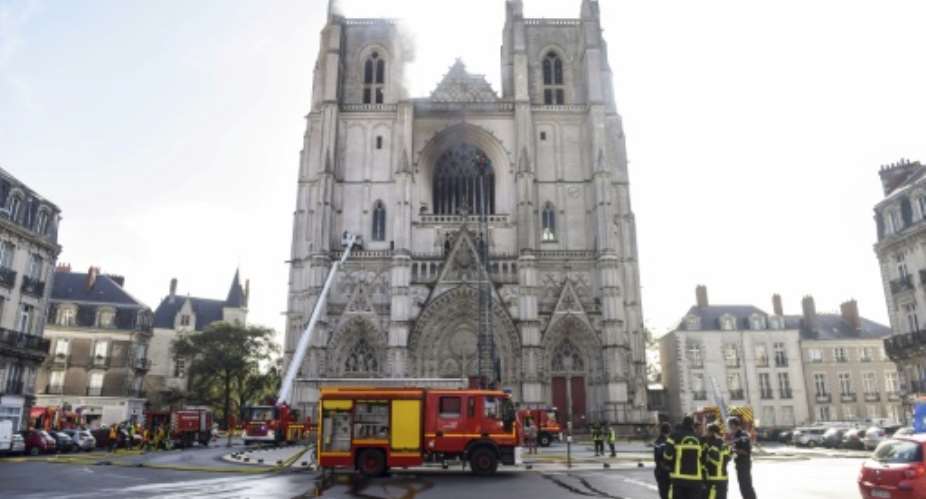 The blaze destroyed  the 17th-century organ of the cathedral in Nantes, as well as priceless artefacts and paintings.  By Sebastien SALOM-GOMIS AFPFile