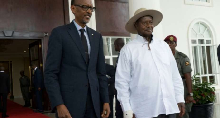 The border was abruptly closed amid rising acrimony between Rwanda's Paul Kagame and Uganda's Yoweri Museveni, former allies turned foes who have exchanged public accusations of spying in each other's territory..  By Michele Sibiloni AFPFile