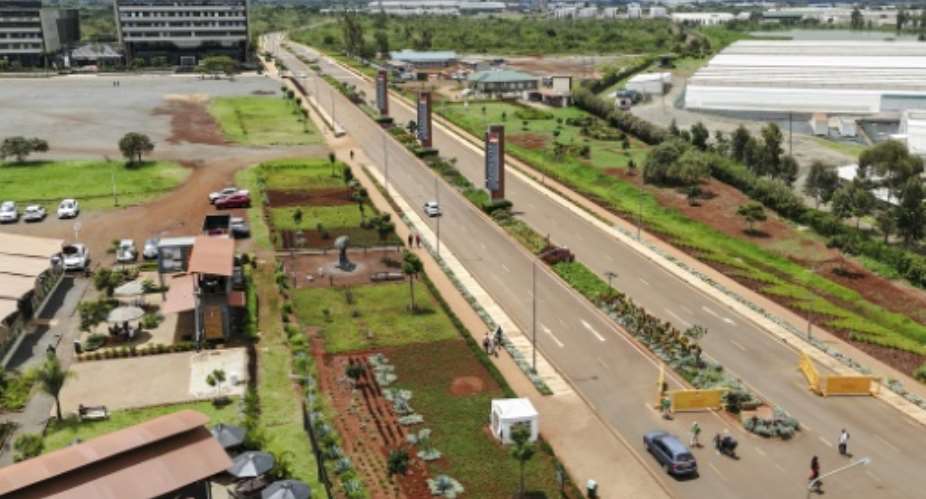 The CCI call centre is located in a brand-new town, Tatu City, on the outskirts of Nairobi.  By Tony KARUMBA (AFP)