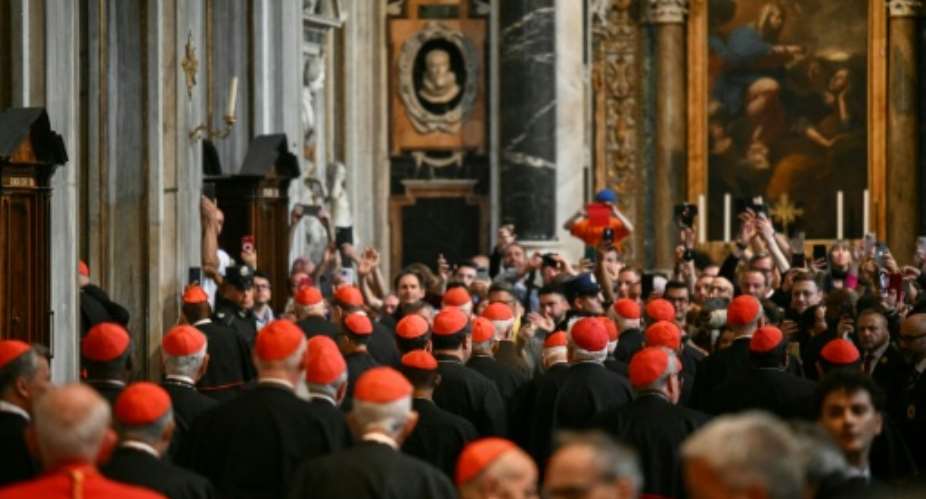 The Churchs 252 cardinals were recalled to Rome following the death of Pope Francis.  By Alberto PIZZOLI (AFP)