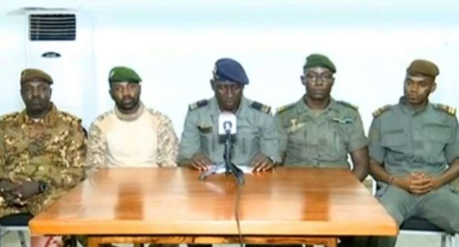 The coup leaders went on Malian television early Wednesday after forcing Keita to resign.  By - ORTMAFP