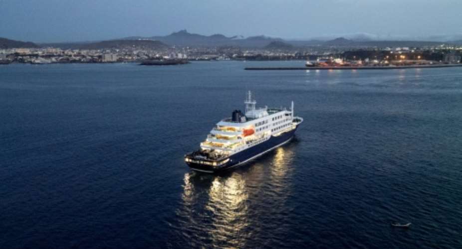 The cruise ship MV Hondius was sailing between Ushuaia and Praia when the first case developed symptoms.  By - (AFP)
