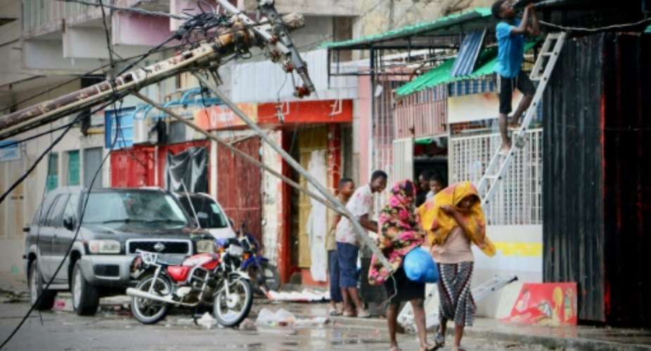 The cyclone struck last week and killed 84 people in Mozambique, including 55 in the city of Beira alone.  By ADRIEN BARBIER AFP
