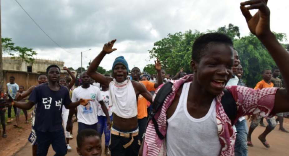 The delay in issuing the results sparked a protest near Abidjan the previous night, with police firing teargas to break up crowds.  By ISSOUF SANOGO (AFP/File)