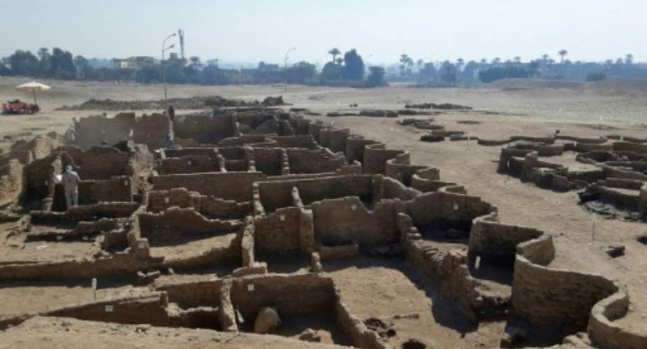 The excavation team say the ancient city uncovered near Luxor is the largest ever found in Egypt and dates back to a golden age during the reign of Amenhotep III, 3,000 years ago.  By - Egyptian Ministry of AntiquitiesAFP