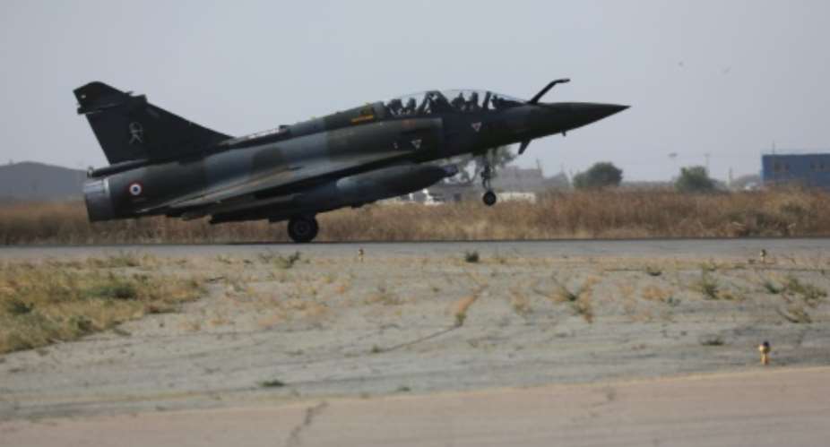The French military has said Mirage 2000 jets, seen here, struck an armed convoy on three days this week, destroying about 20 of roughly 50 pickup trucks.  By Ludovic MARIN AFPFile