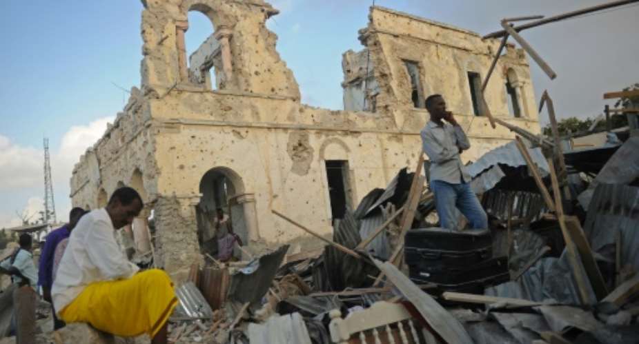 The friendly fire occurred after two bomb blasts that killed dozens of people.  By Mohamed ABDIWAHAB AFPFile