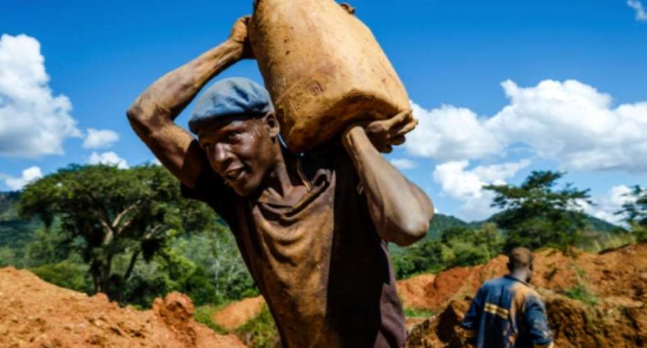 The gold sector provides jobs to nearly 10 percent of the country's population, according to the report by the International Crisis Group..  By Jekesai NJIKIZANA AFP