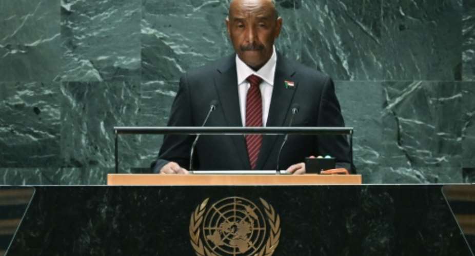 The government of Sudanese leader Abdel-Fattah Al-Burhan, seen here at UN headquarters in September 2023, had asked the United Nations to end its political mission in his country with immediate effect; the UN Security Council voted to do so.  By Ed JONES AFPFile