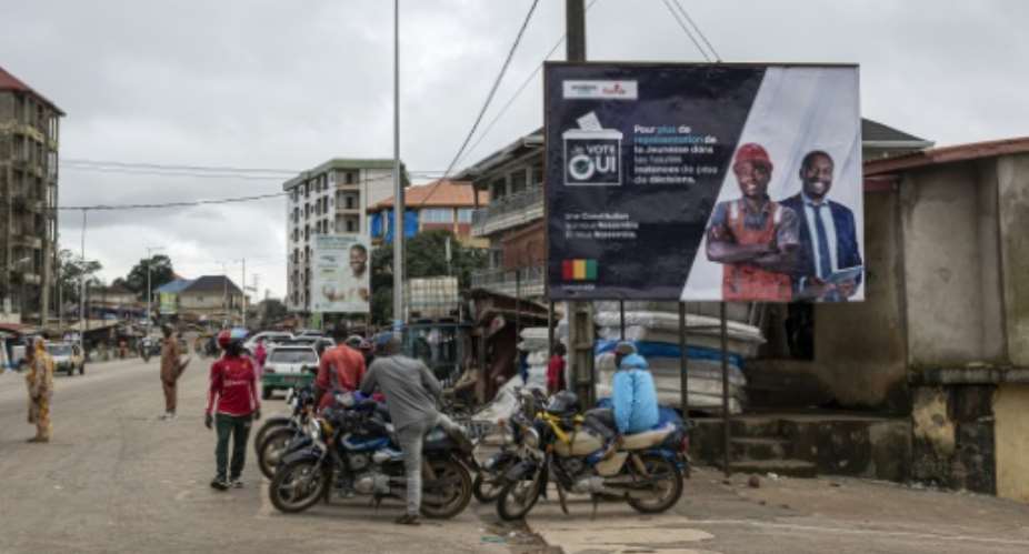 The Guinean capital Conakry has been tense due to a junta crackdown on opposition groups.  By PATRICK MEINHARDT (AFP)