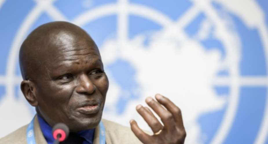The head of the UN Commission of Inquiry on Burundi, Doudou Diene, said that it was extremely dangerous to speak out critically in the country.  By FABRICE COFFRINI AFP