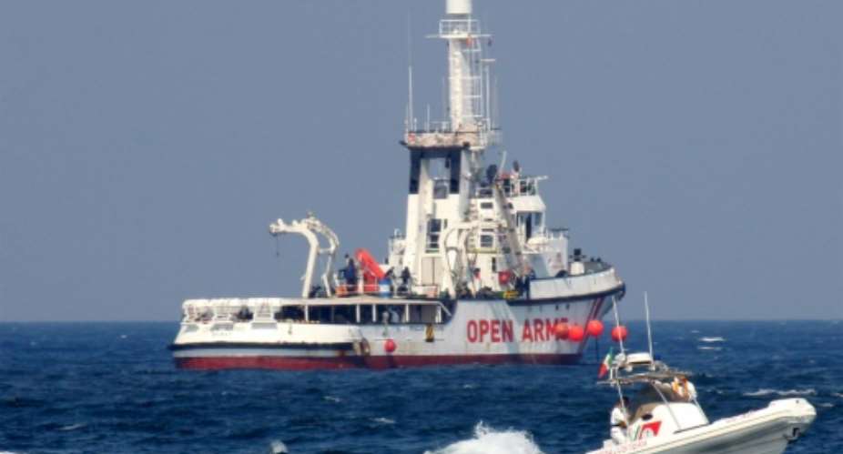 The humanitarian vessel run by Spanish NGO Open Arms is the only one operating in the Mediterranean right now, with others run by non-governmental groups held for various reasons in Italian ports.  By Alessandro FUCARINI AFPFile