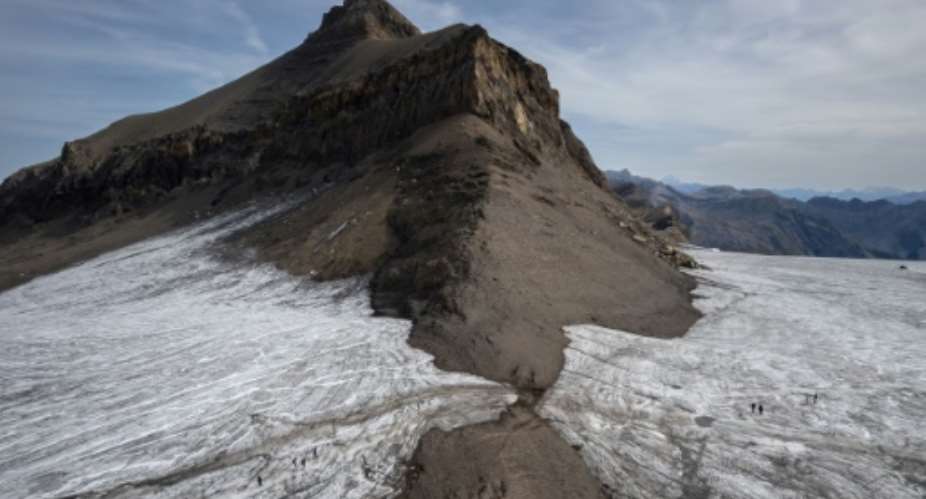 The ice that covered Switzerland's Tsanfleuron pass for at least 2,000 years has completely melted.  By Fabrice COFFRINI AFP
