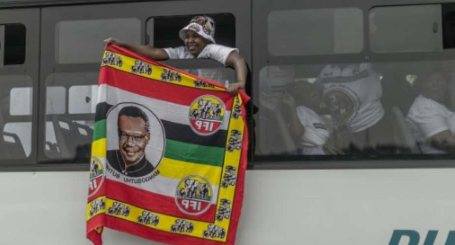 The Inkatha Freedom Party (IFP) is based in eastern KwaZulu-Natal province.  By RAJESH JANTILAL (AFP/File)